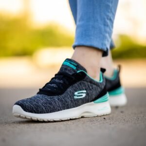 SKECHERS SKECH-AIR DYNAMIGHT-PURE SERE WOMEN'S LACE UP LACE UP SHOE - 149751-BKAQ